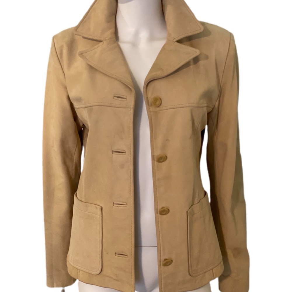 Cayenne “sueded” leather jacket